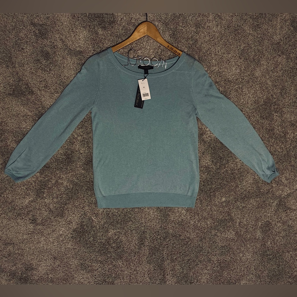 Banana Republic Silk Cashmere Sweater XS Powder/Baby Blue